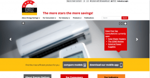 Energy Rating site on desktop