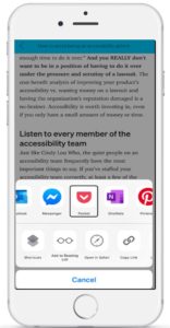 Pocket with saving options